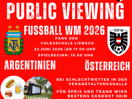 PUBLIC VIEWING - FUSSBALL-WM ARGENTINIEN gegen ÖSTERREICH IN LIEBOCH