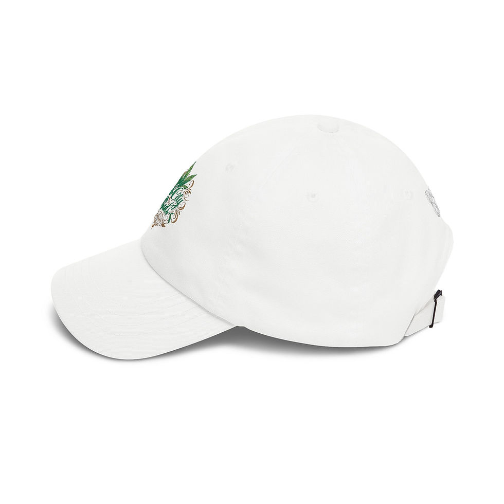 Thumbnail: Dad Cap – “Haze City Buds” Embroidered Cannabis Leaf Hat