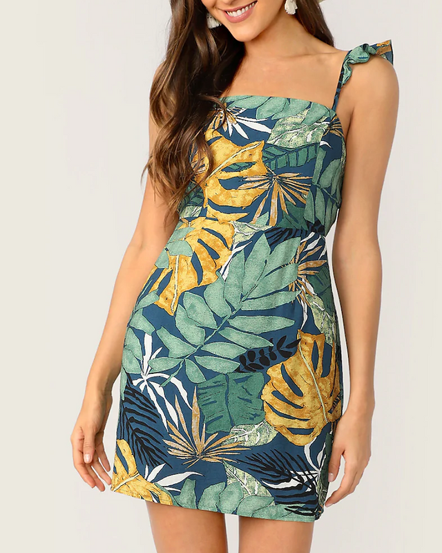 Tropical Print Style dress, perfect look for summer 2019