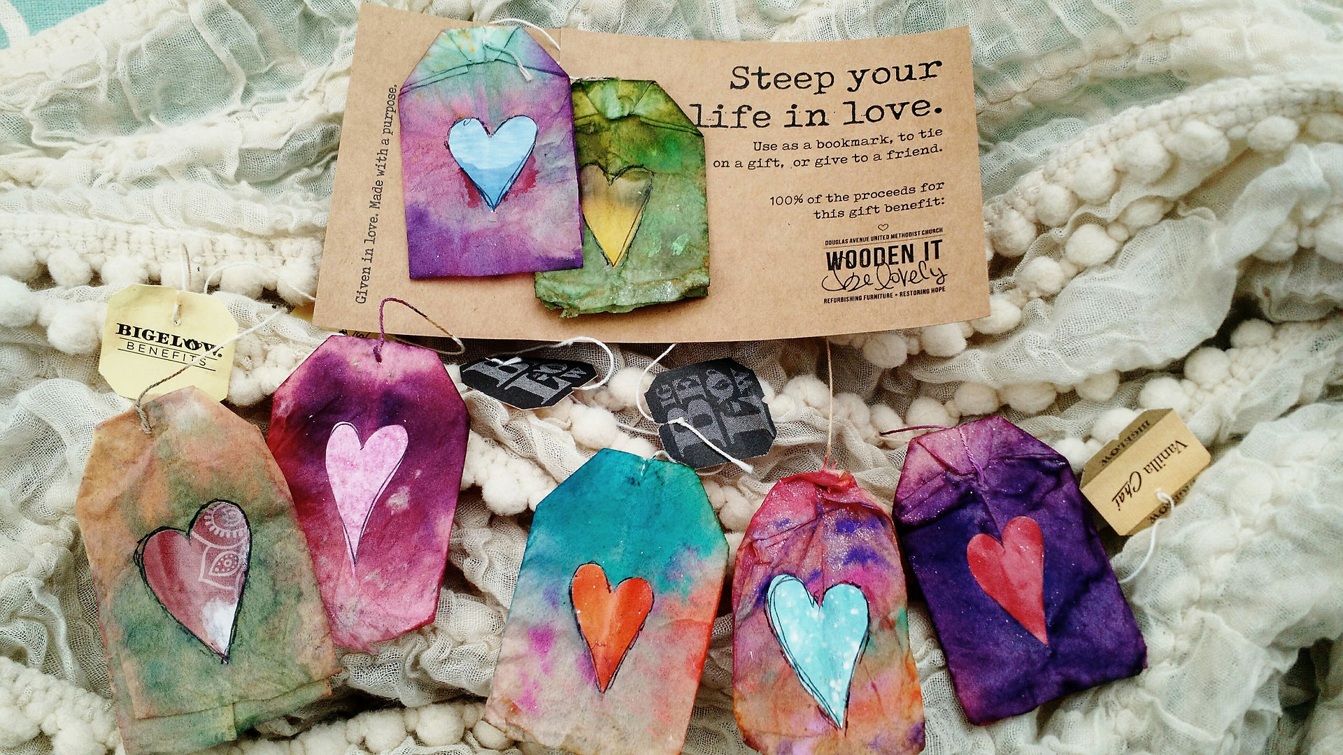 Tea bag card