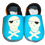 Miniaturbild: KinderlederschuhTotenkopf