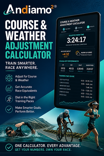 TRIATHLON COURSE AND WEATHER ADJUSTMENT CALCULATOR