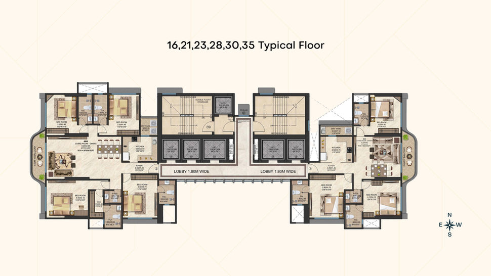 FLOOR PLAN ARIHA SKYES GOREGAON WEST, ARIHA SKYES JAWAHAR NAGAR GOREGAON WEST, 3 BHK & 4 BHK FLATS FOR SALE IN GOREGAON WEST, NEW PROJECTS IN GOREGAON WEST, PROJECTS IN GOREGAON WEST
