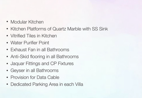 Amenities Ostwal Villas Palghar West By Shree Ostwal Builders, Near Dandekar College, College Road, Palghar West, Ostwal Villas Palghar West