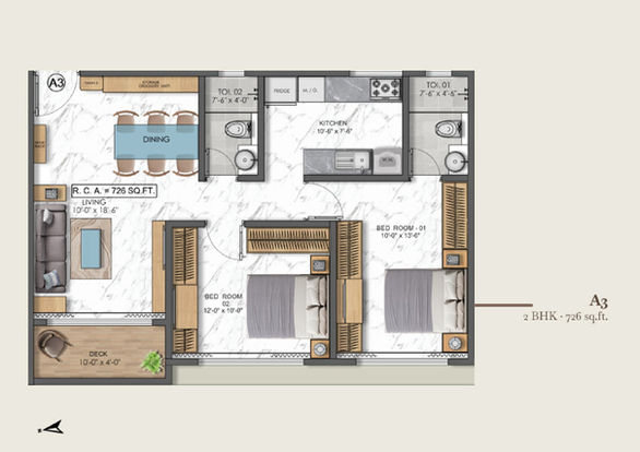Floor Plans Fame Garden, Fame Garden Andheri West, Fame Garden DN Nagar, 2 BHK Flats Andheri West, 2 BHK Flats DN Nagar