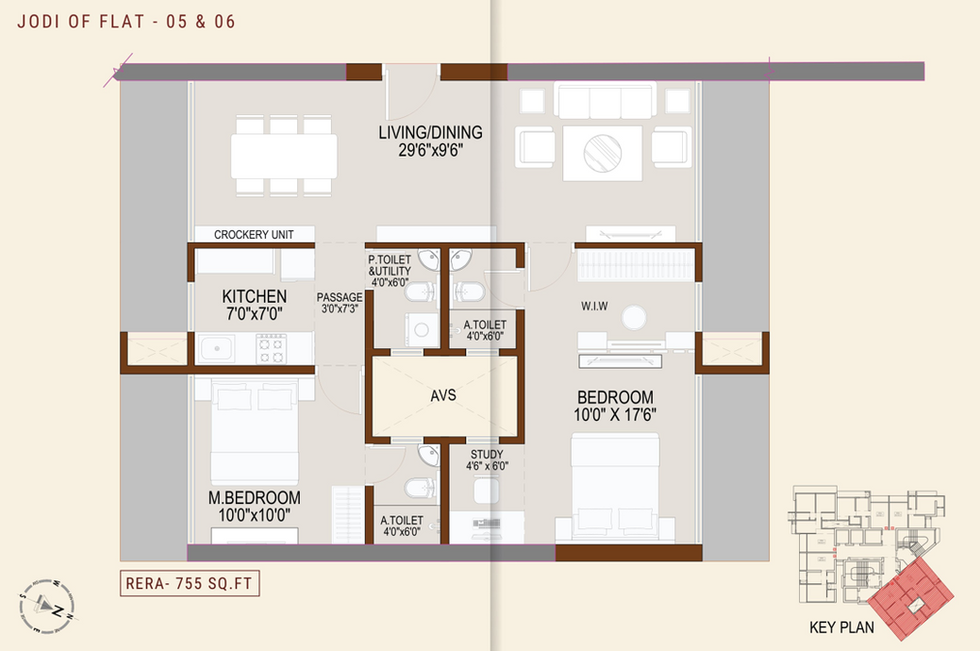 FLOOR PLANS NAVKARMIK SHIV VARDAAN, MG ROAD, 1 BHK & 2 BHK FOR SALE, KANDIVALI WEST