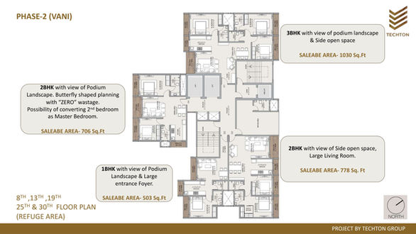 Floor Plans Akhand Vasai East, Akhand Madhuban Township, 1 BHK in Vasai East, 2 BHK in Vasai East, 3 BHK flats in Vasai East, Techton Lifespaces LLP projects, flats near Vasai Station, new launch Vasai East