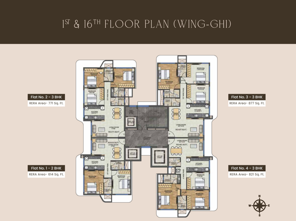 FLOOR PLANS MODI RASHMI SIGNATURE, MODI NAVNIRMAN RASHMI SIGNATURE, 2 BHK, 3 BHK, FLATS FOR SALE, SUNDER NAGAR, MALAD WEST