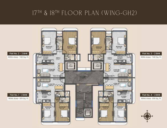 FLOOR PLANS RASHMI SIGNATURE BY MODIS NAVNIRMAN LIMITED, SUNDER NAGAR, MALAD WEST