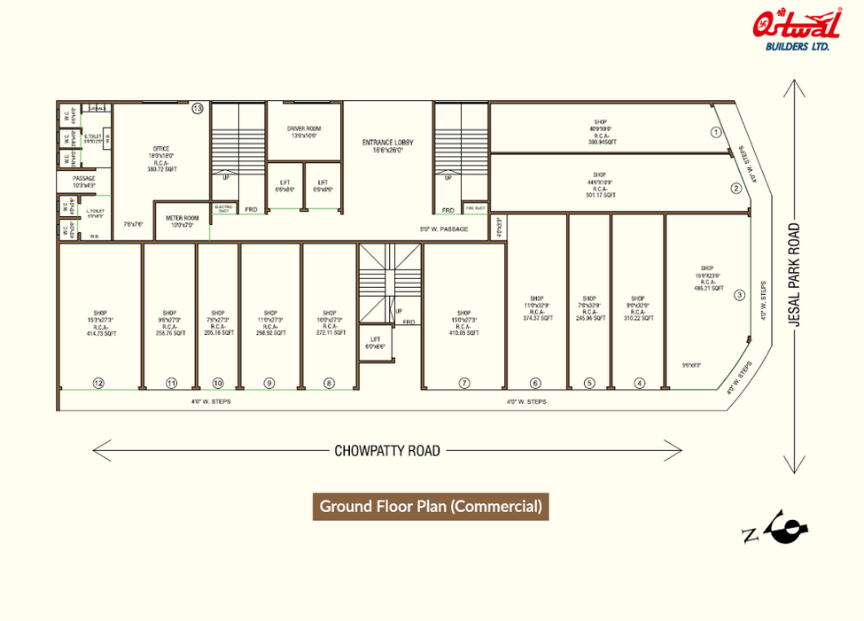 Floor Plans Ostwal Mansion Bhayandar East, Ostwal Mansion, Near Jain Mandir, Jesal Park, Bhayandar East