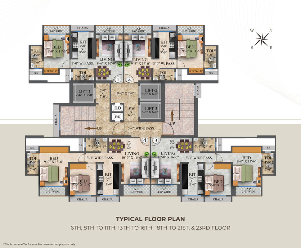 FLOOR PLANS BALAJI SKY AVENUE MIRA ROAD EAST, BHUTRA SKY AVENUE MIRA ROAD EAST, SKY AVENUE, NEAR DEEPAK HOSPITAL, MIRA ROAD EAST