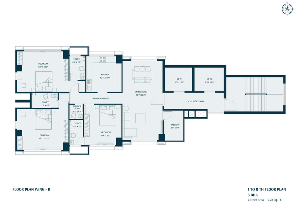 FLOOR PLAN CHAITANYA GANPATI BAUG BORIVALI WEST, CHAITANYA HOLDINGS, GANPATI BAUG, LT ROAD, BORIVALI WEST