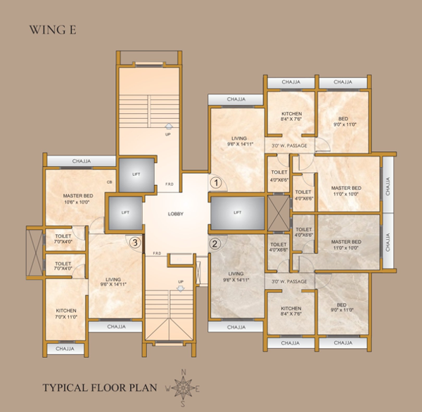 Floor Plan PNK Imperial Heights, Shanti Garden, Mira Road East, New Project Launch