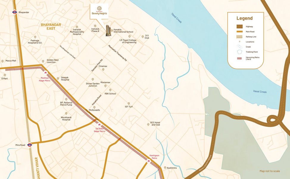Kanakia Beverly Heights, Kanakia Project Near RBK School, Kanakia, Indralok, Mira Road, Bhayandar