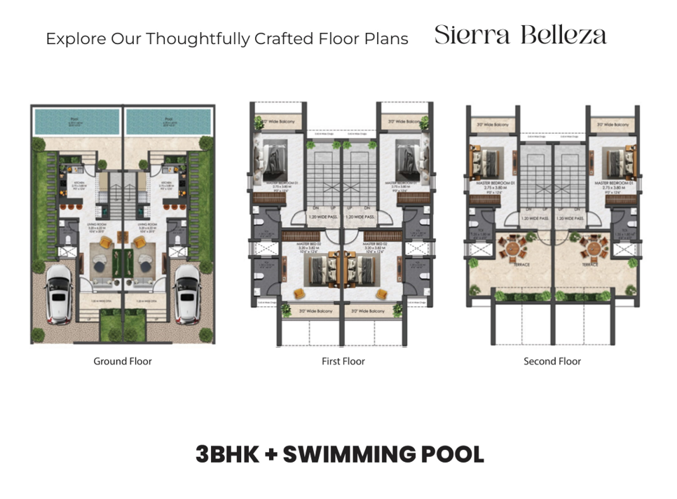 FLOOR PLANS BHAVYA ESTRELLA VILLAS, BHAVYA DEVELOPERS, NEAR KESHAV SHRUSHTI, UTTAN ROAD BHAYANDAR WEST