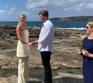 elopement marriage location northern beach with celebrant Bev