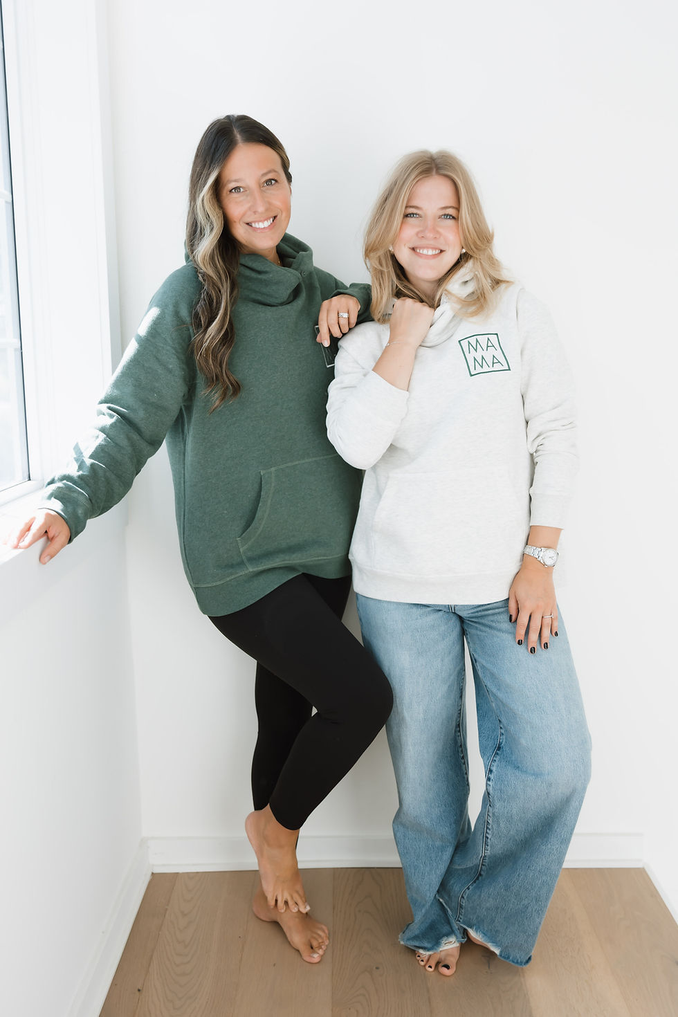 Thumbnail: MAMA | PULLOVER BUTTON SWEATSHIRT