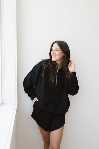 MAMA | HALF ZIP SWEATER | Ashco The Mama Label