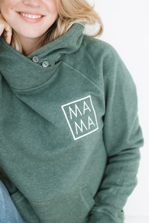 MAMA | PULLOVER BUTTON SWEATSHIRT | Ashco The Mama Label