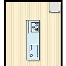 キッチンアイランド型配置イラスト