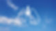 青空に肺のイラスト