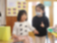 仲良く室内遊び