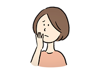 困り顔の女性