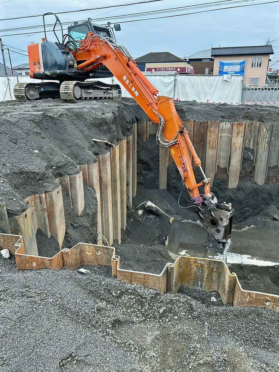 スタンド埋設物タンク撤去工事例1