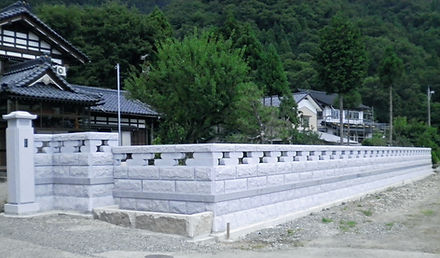 石塀の施工例