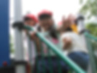 元気に外遊び