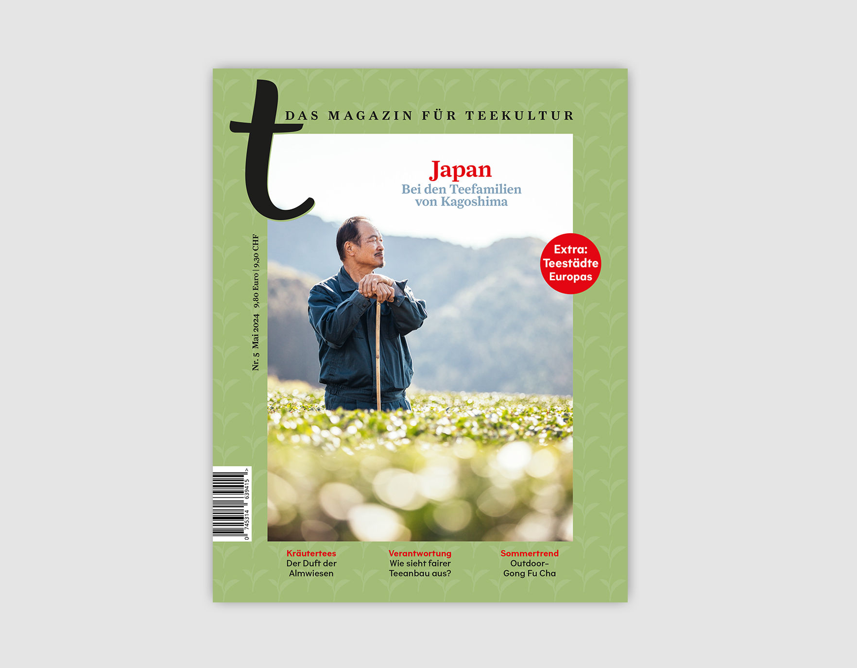 Cover des t-Magazins für Teekultur