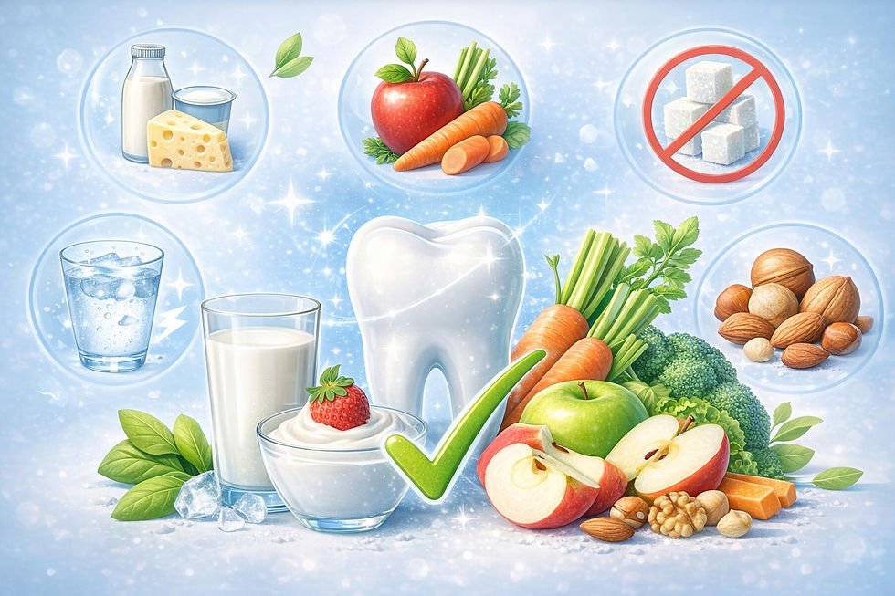 Lebensmittel für starke und gesunde Zähne