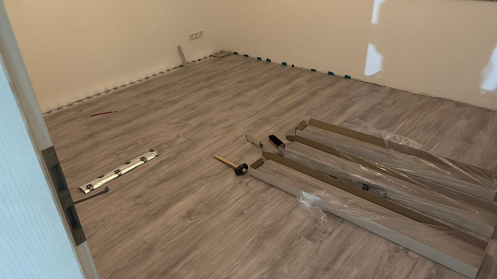 Bodenverlegung im Wohnraum