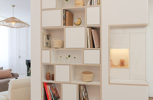 Rénovation maison Yvelines : la bibliothèque sur-mesure