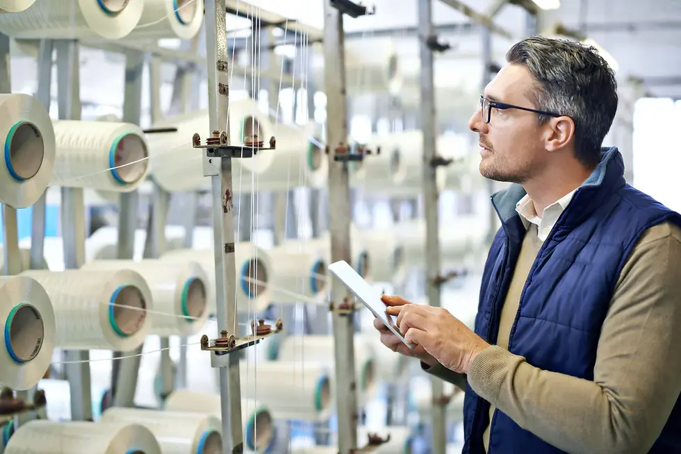 man-stock-plastic-manufacturing-with-warehouse-industry-tablet-storage-industrial-inspecto