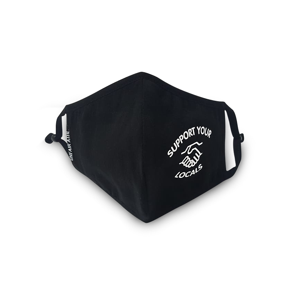 Miniaturbild: 'SUPPORT YOUR LOCALS’ Stoffmaske by UNFAIR ATHLETICS