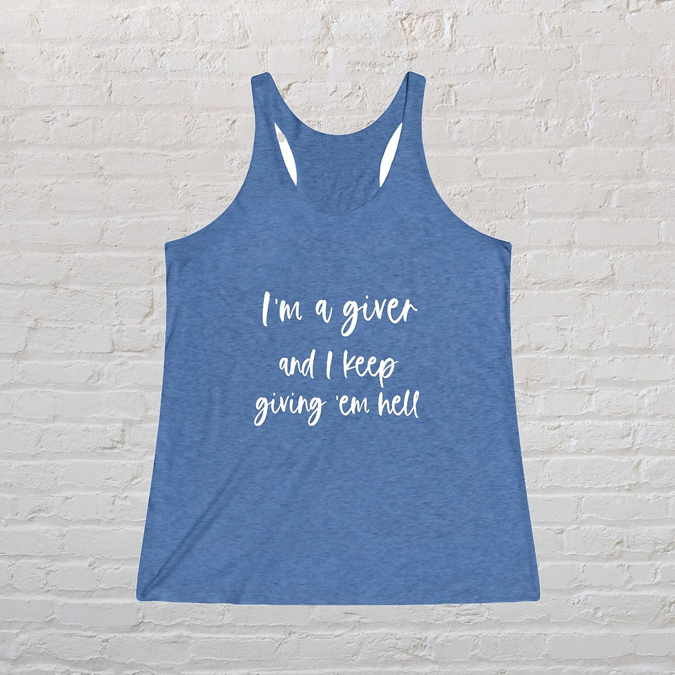 Thumbnail: Giver - Women's Tri-Blend Racerback Tank
