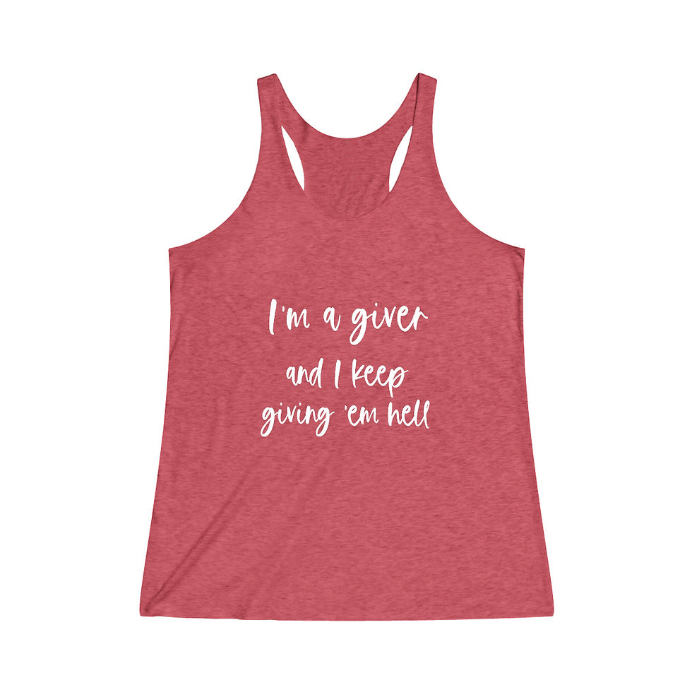 Thumbnail: Giver - Women's Tri-Blend Racerback Tank