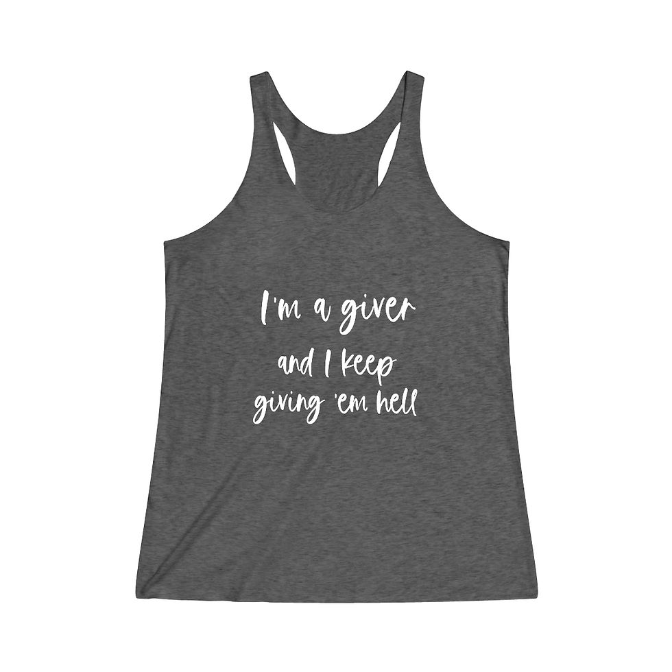 Thumbnail: Giver - Women's Tri-Blend Racerback Tank
