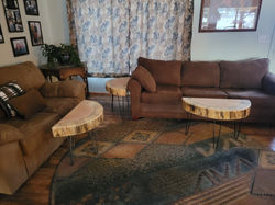 Handmade wood tables by Pete