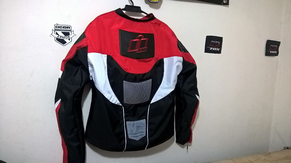 Miniatura: chaqueta de proteccion roja ICON 2