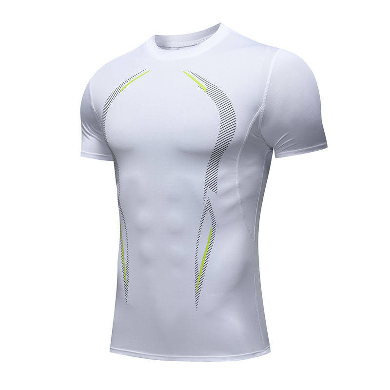 Thumbnail: Compression Running Shirt Men Quick Dry Short Sleeve Sportswear For Male Gym Clo