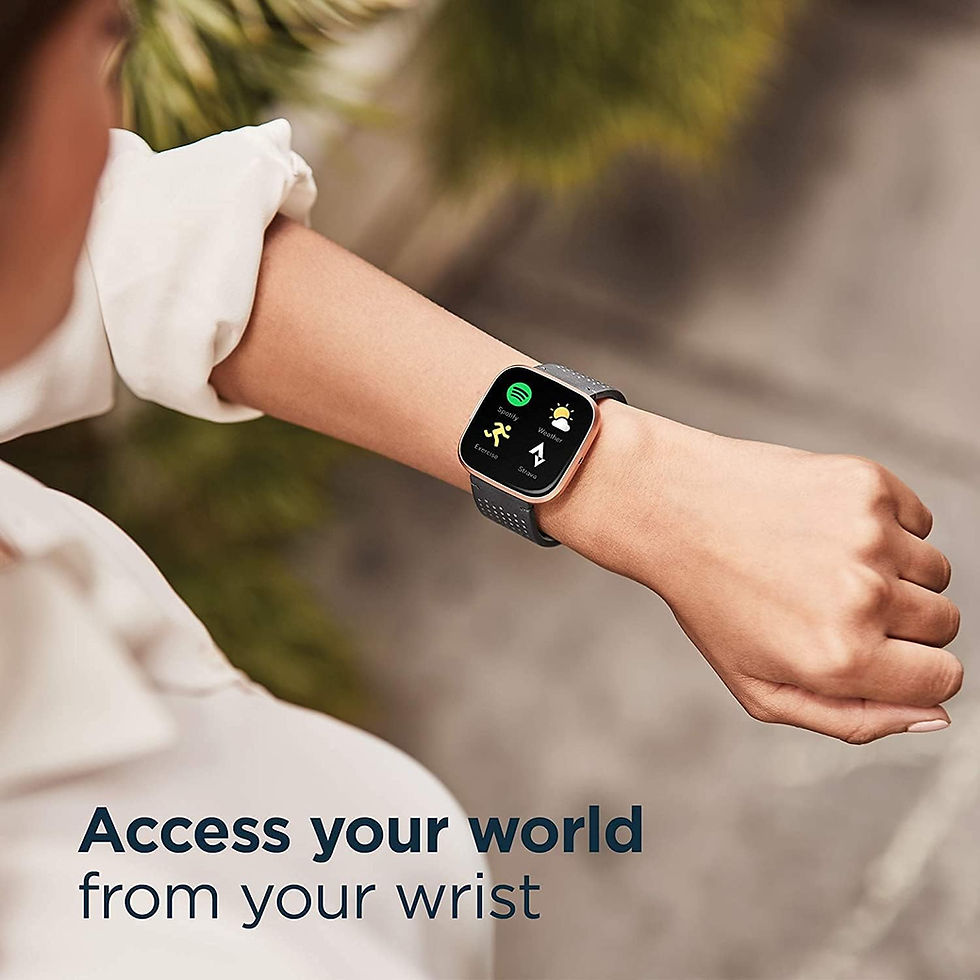 Thumbnail: Fitbit Versa 2 Health and Fitness Smartwatch with Heart Rate, Music, Alexa Built