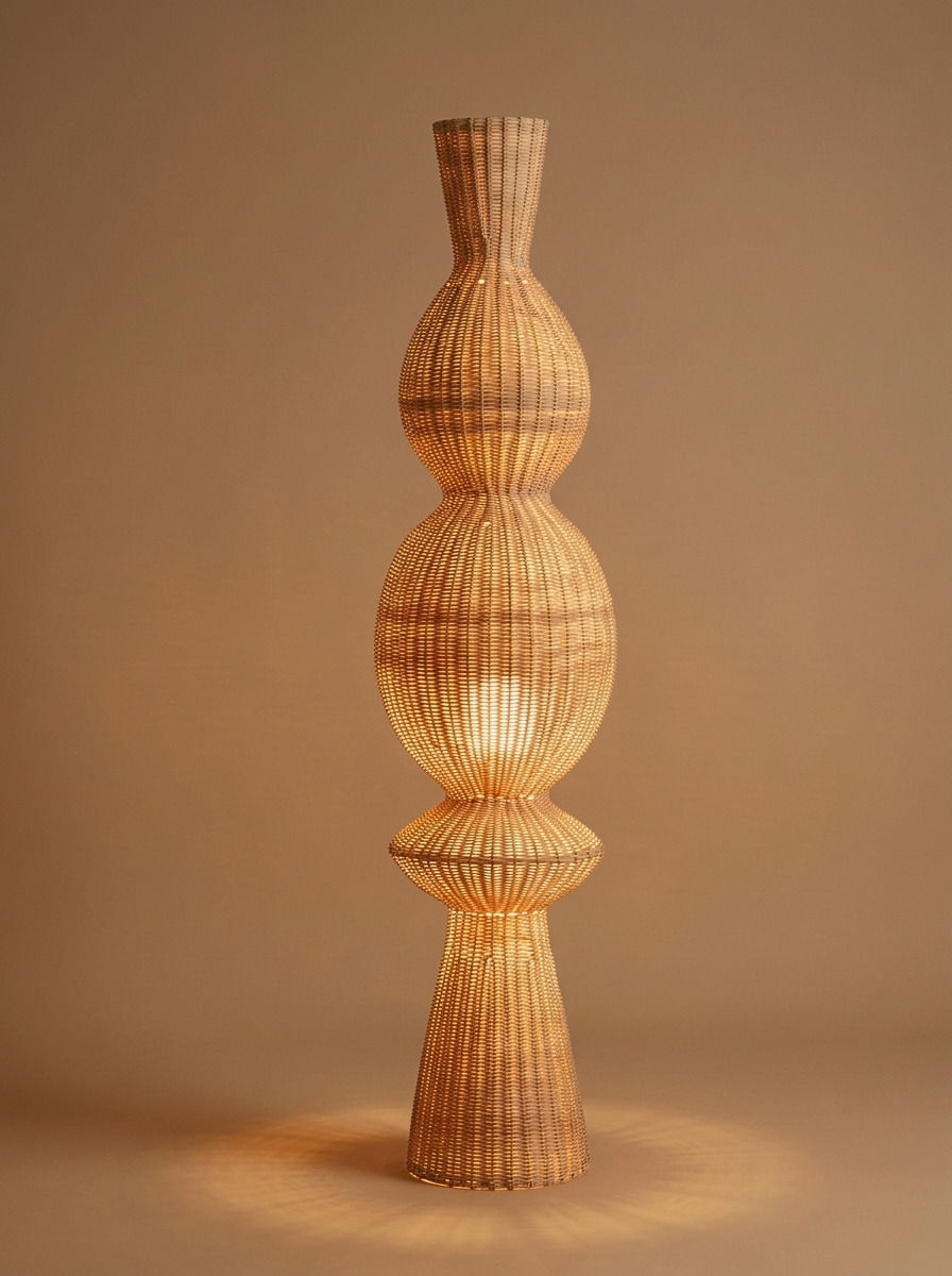 ONO RATTAN LAMP - Bespoke furniture - Main view - Lamp on