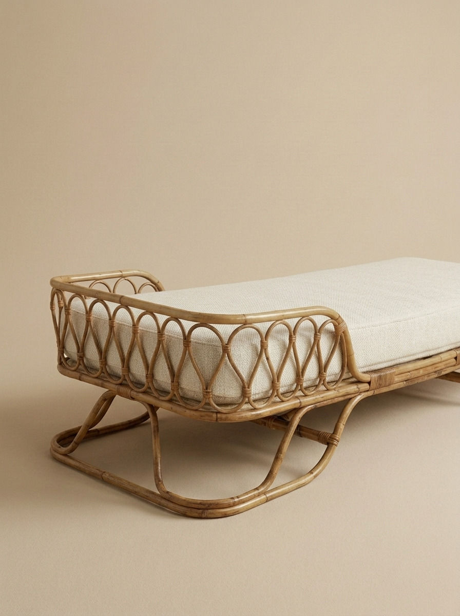 SUNA RATTAN DAYBED - Bespoke furniture - Detal view 1