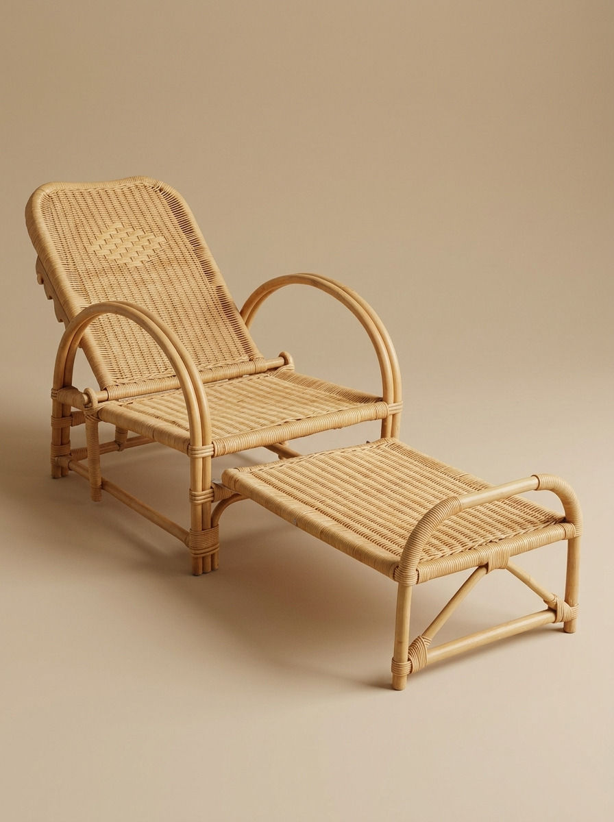 IVOS RATTAN LOUNGE CHAIR - Bespoke furniture - Main view