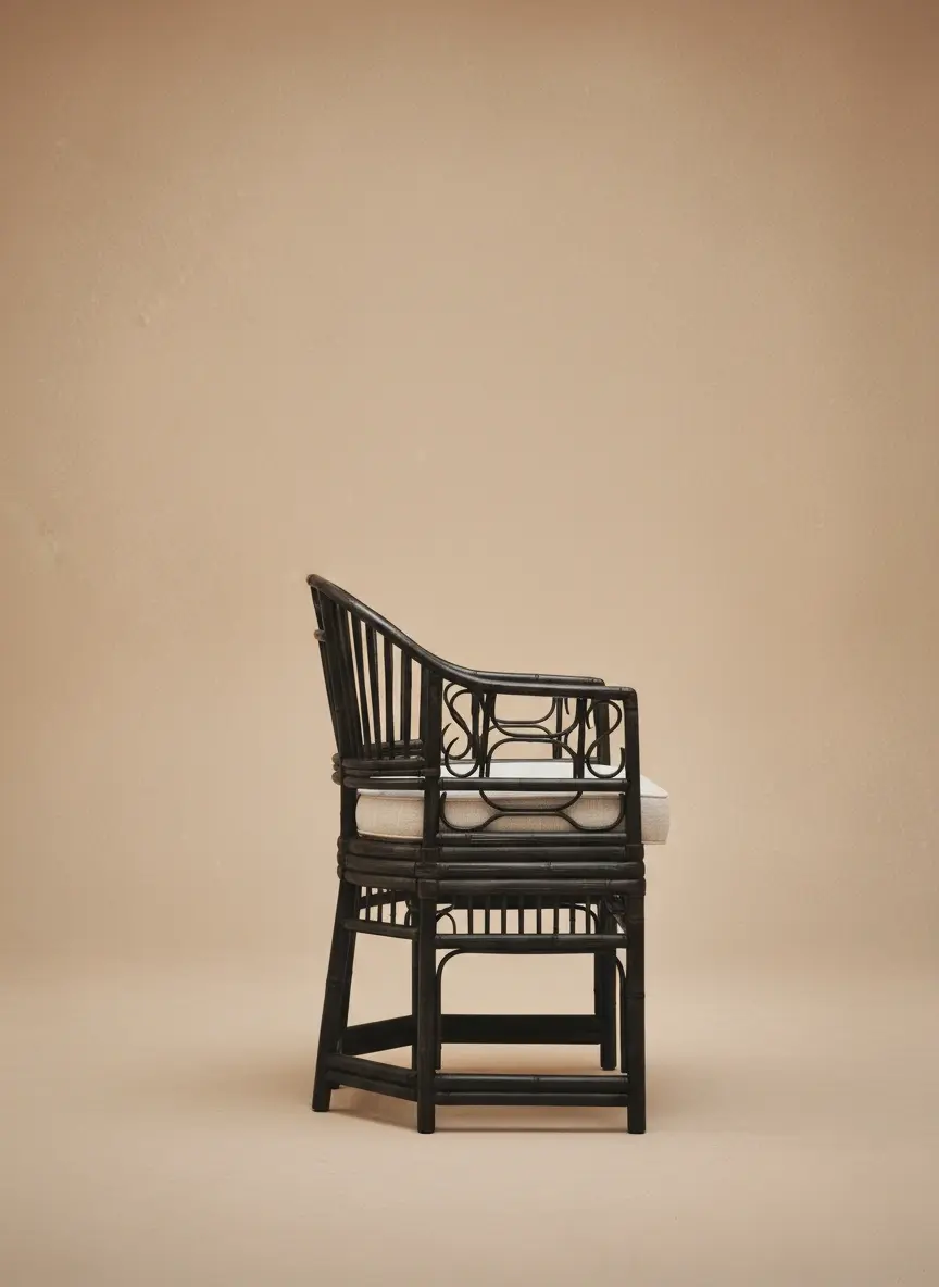 CORE RATTAN CHAIR - Bespoke furniture - Lateral view