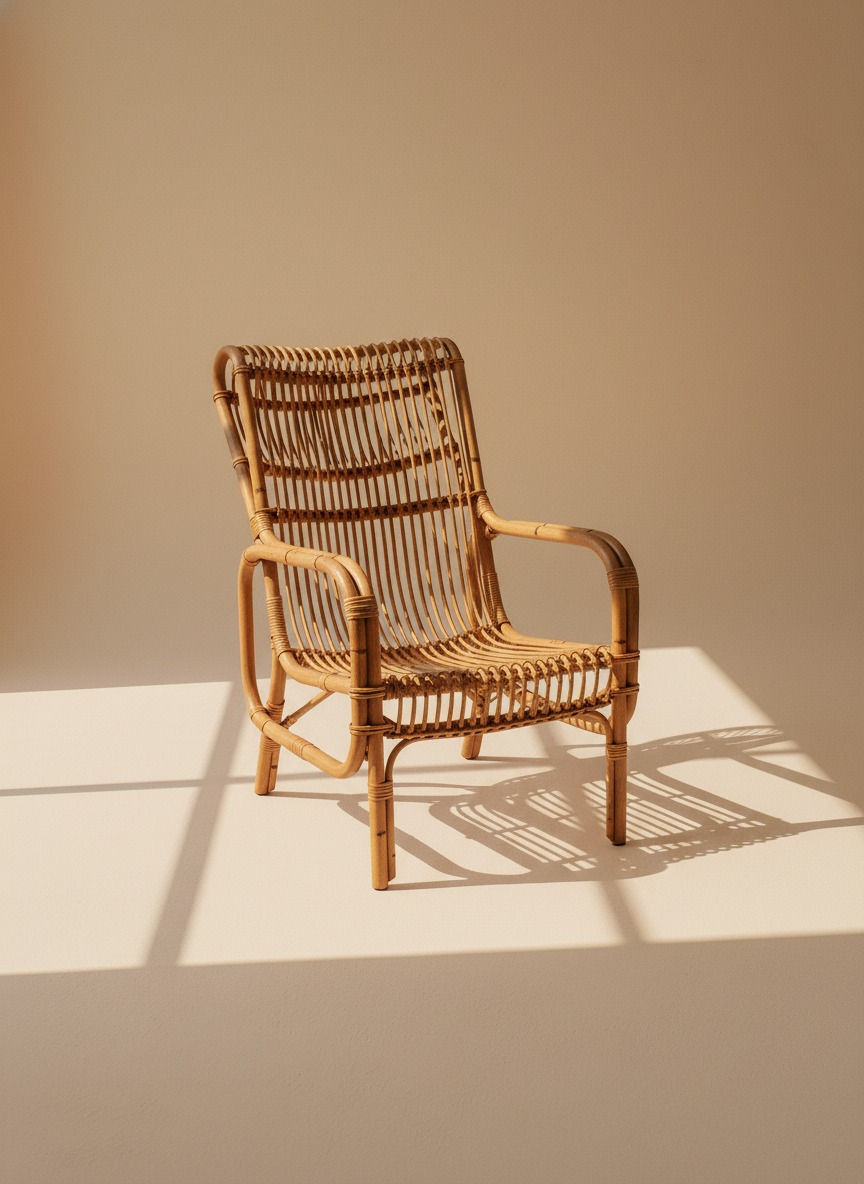SIAM RATTAN CHAIR - Bespoke furniture - High angle view