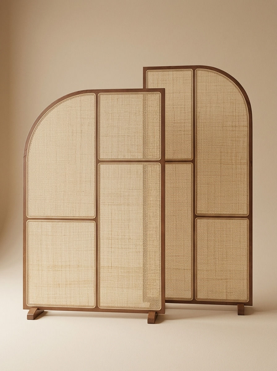 BREEZ WOOD RATTAN ROOM DIVIDER - Bespoke furniture - Main view
