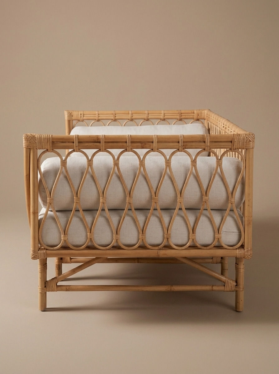 SALKO RATTAN SOFA - Bespoke furniture - Lateral view